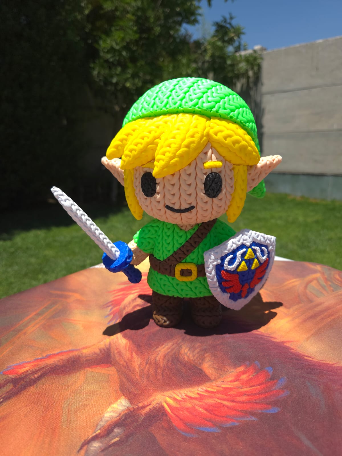 Figura Amigurumi Inspirada en Link el joven Héroe Aventurero – Impresa en 3D