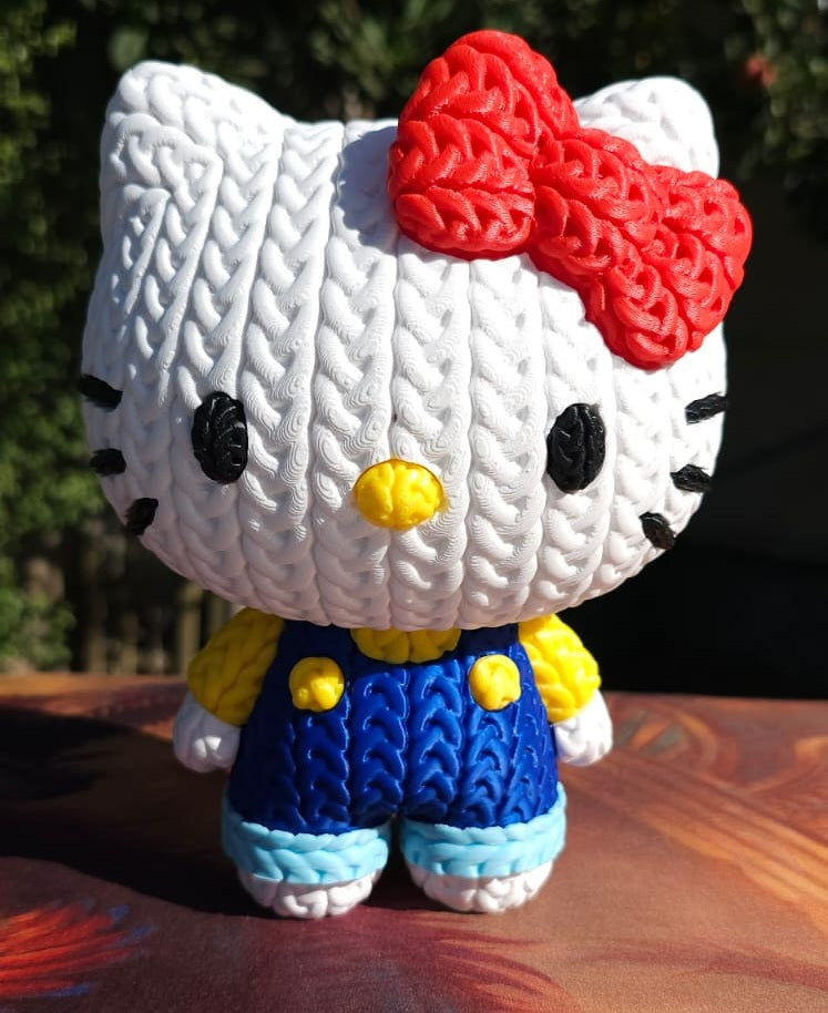 Figura Amigurumi de Hello Kitty - Impresa en 3D