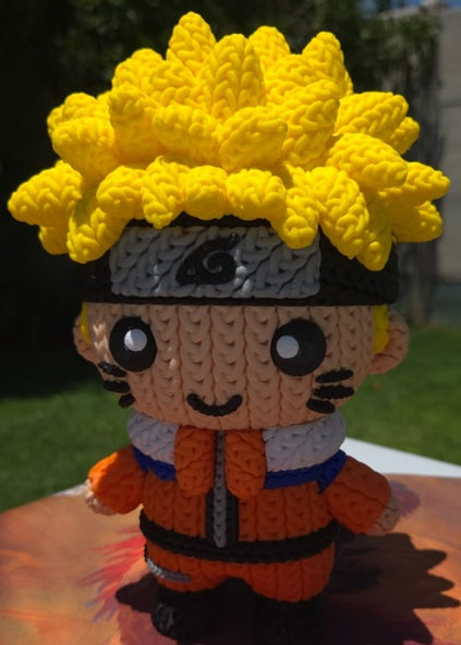 Figura Amigurumi Inspirada en Naruto el joven Ninja – Impresa en 3D
